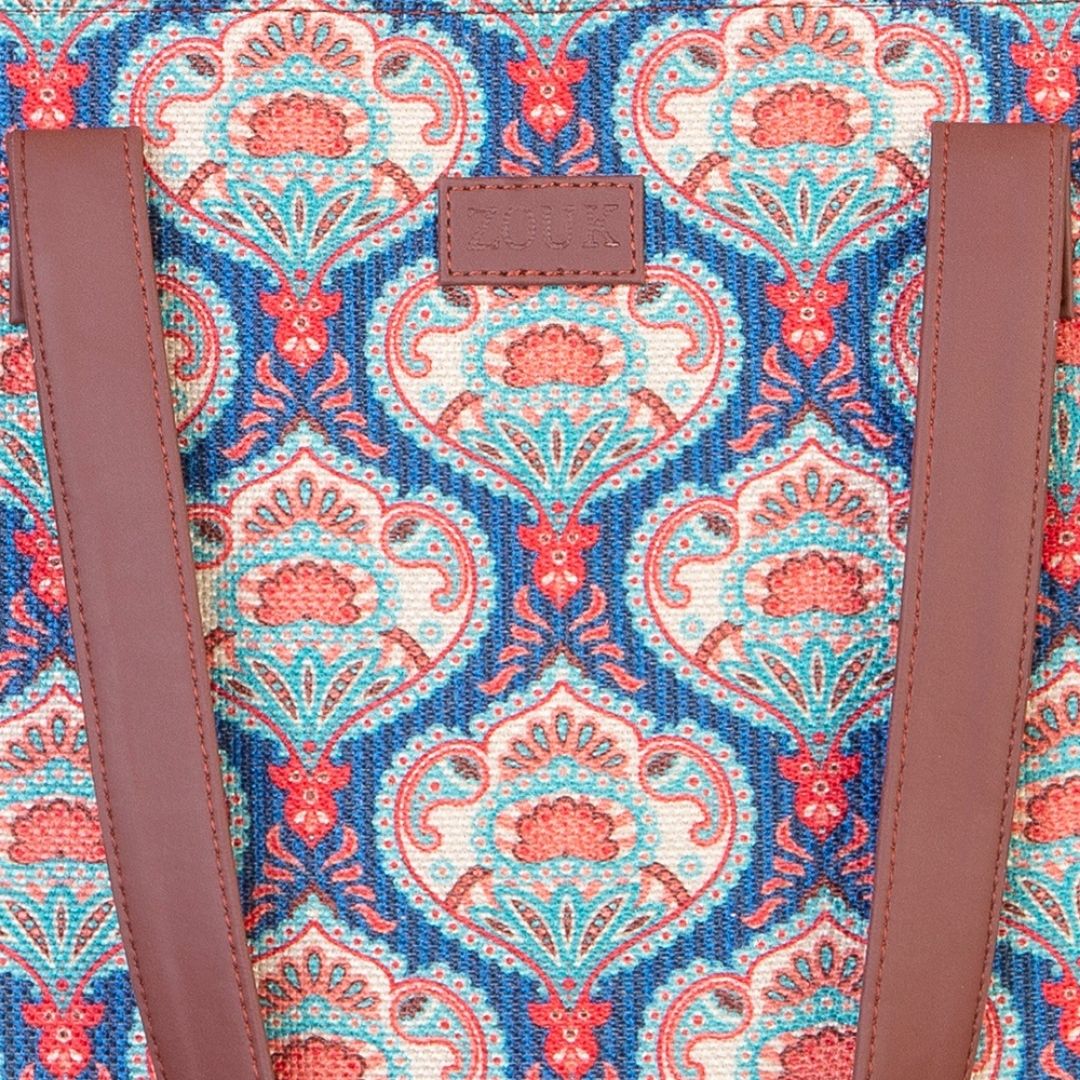 Kovil Blue Side Tote Bag - Image 6