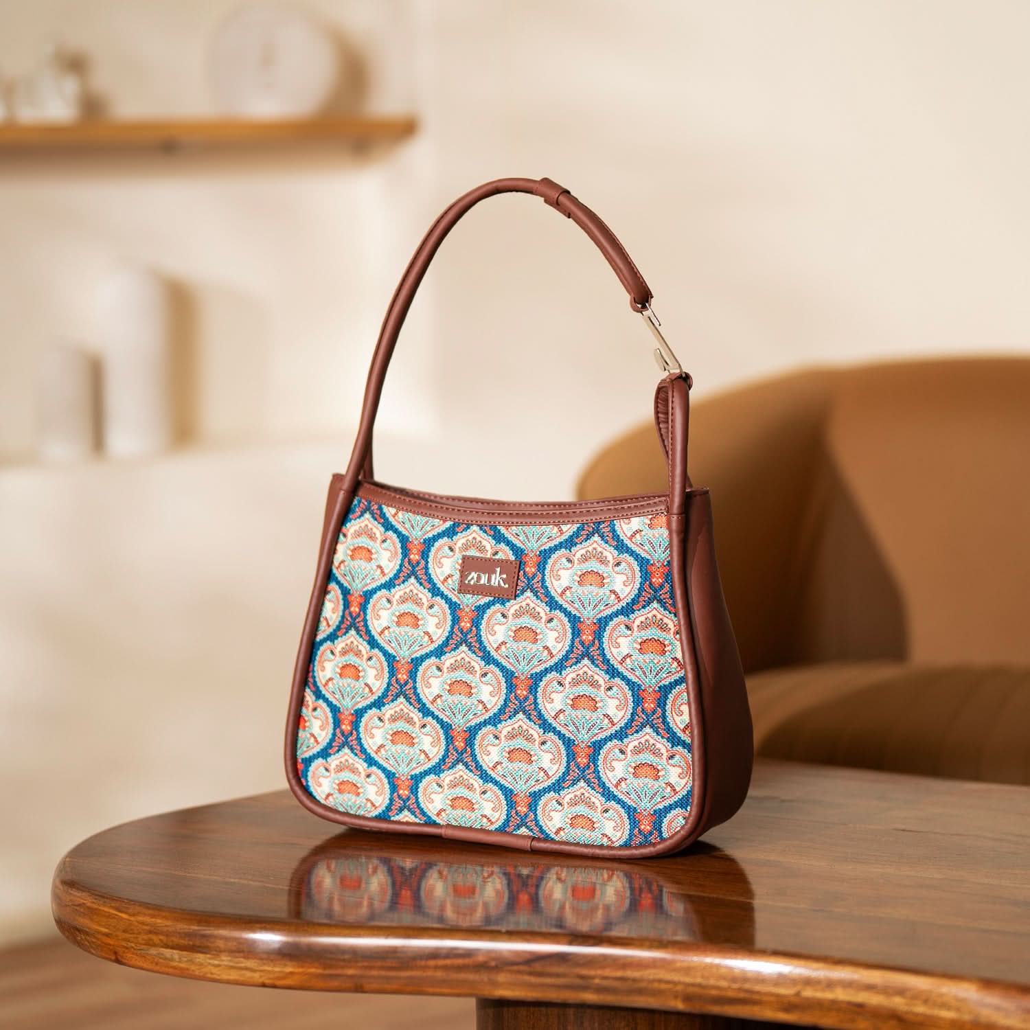 Kovil Blue Sleek Shoulder Bag - Image 2