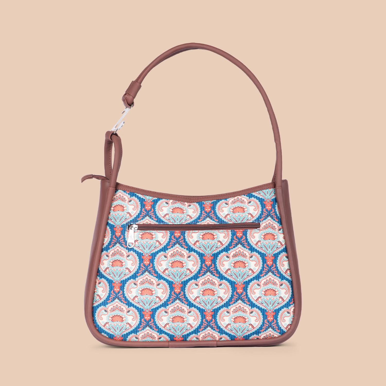 Kovil Blue Sleek Shoulder Bag - Image 4