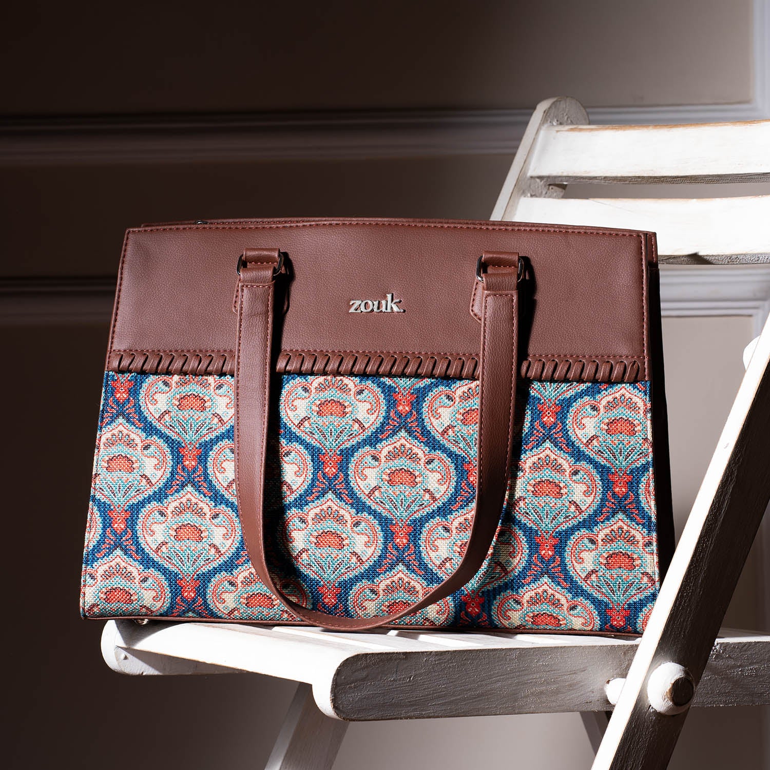 Kovil Blue Statement Business Bag - Image 2