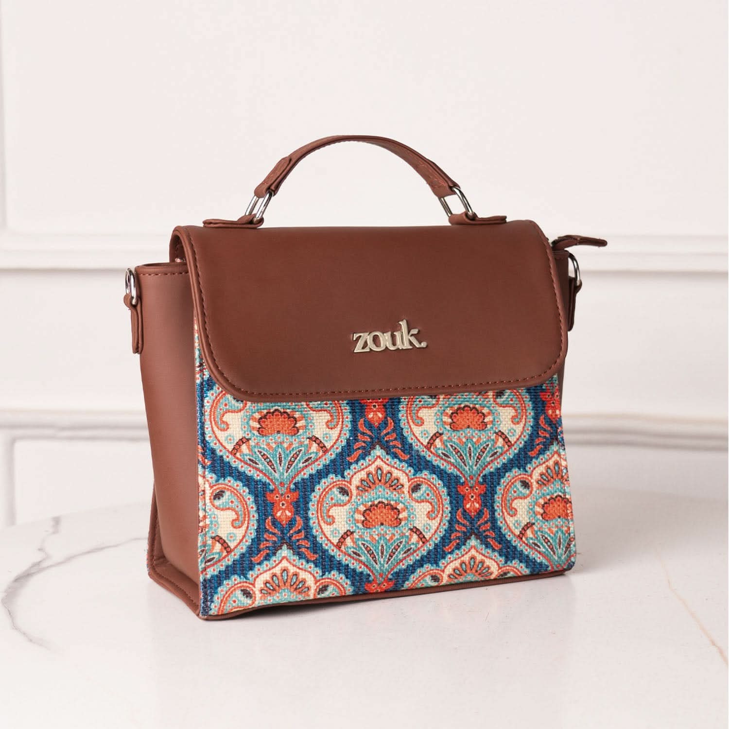 Kovil Blue Statement Sling Bag