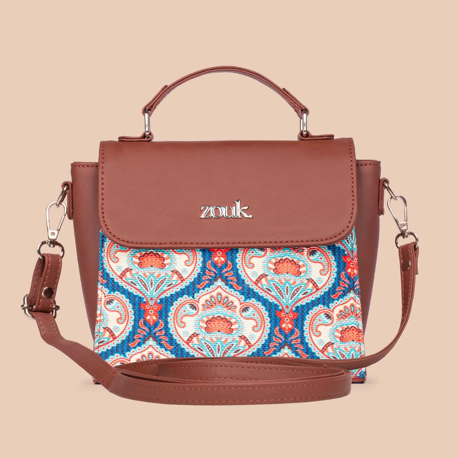Kovil Blue Statement Sling Bag - Image 3