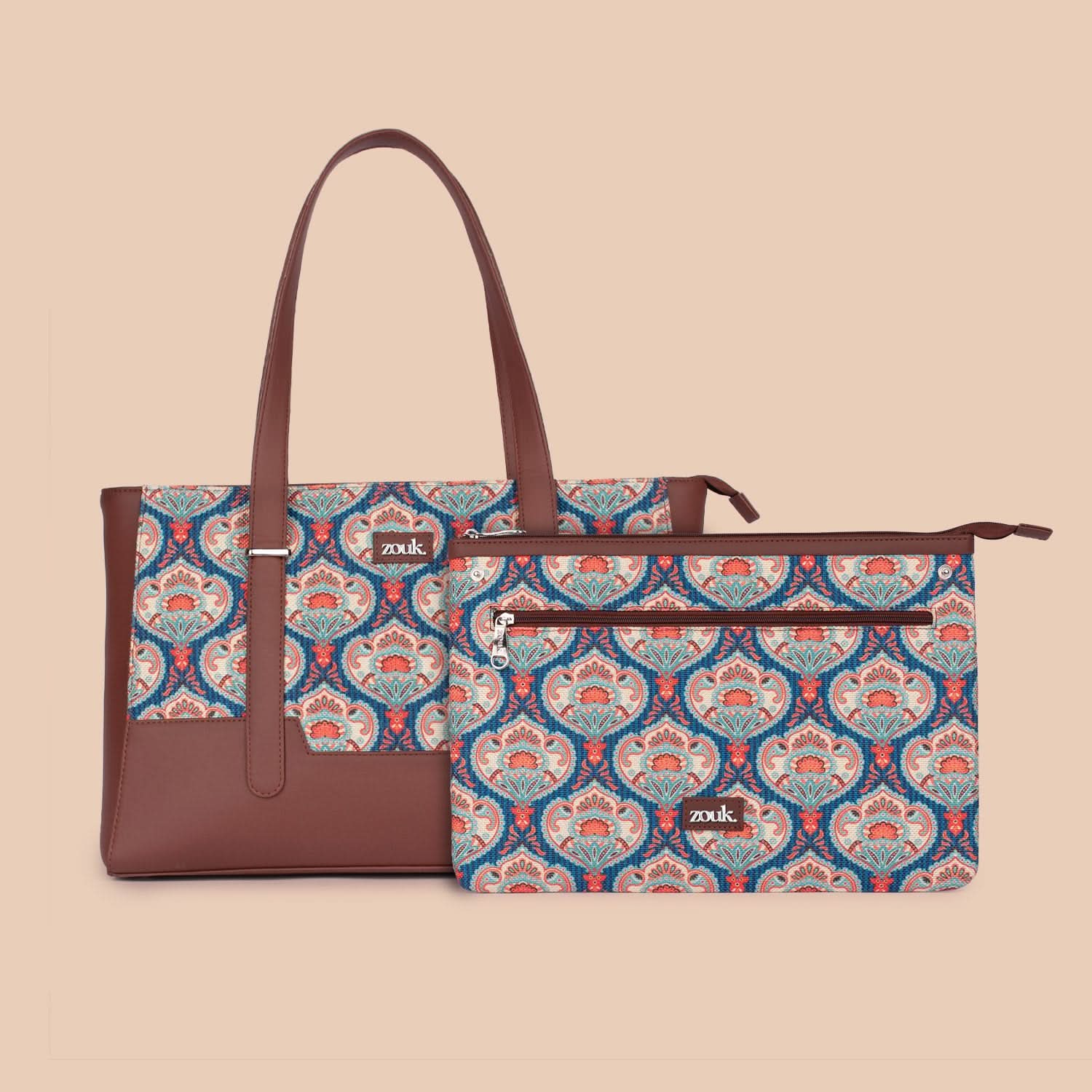Zouk Kovil Blue Maya Multitasker Tote Bag - Image 3