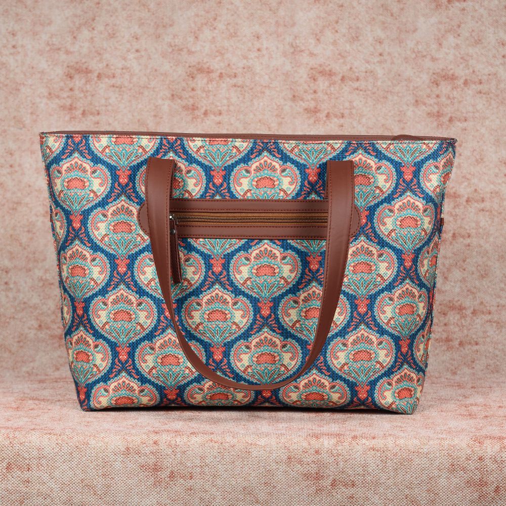 Kovil Blue Tote Bag - Image 5