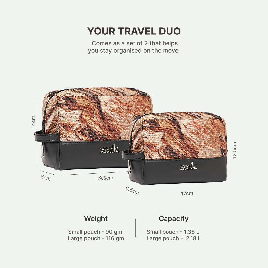 Kumaon Muse Raha Travel Pouch (Small+Medium) Combo - Image 3