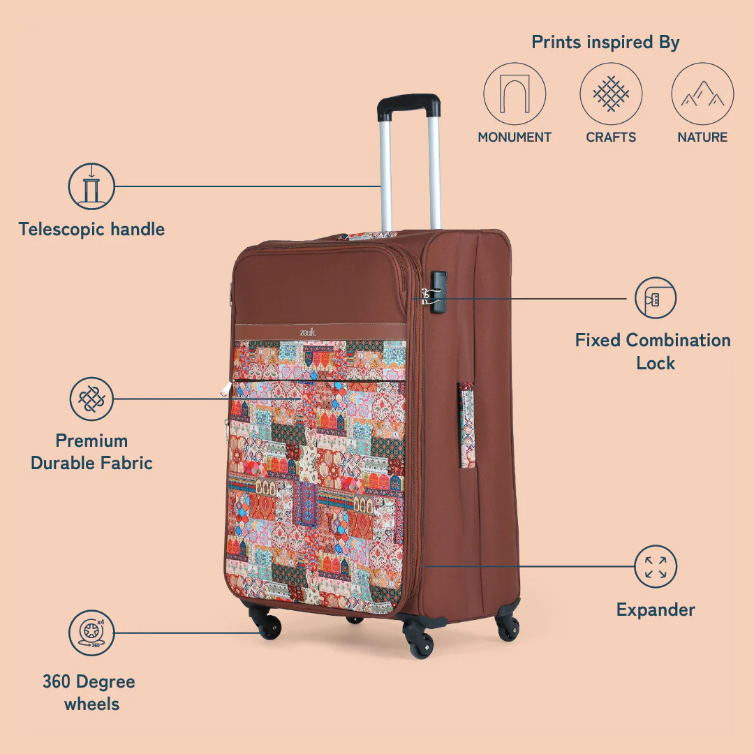 Kutch Gamthi Avasa Trolley Bag Combo (Cabin & Large) - Image 4