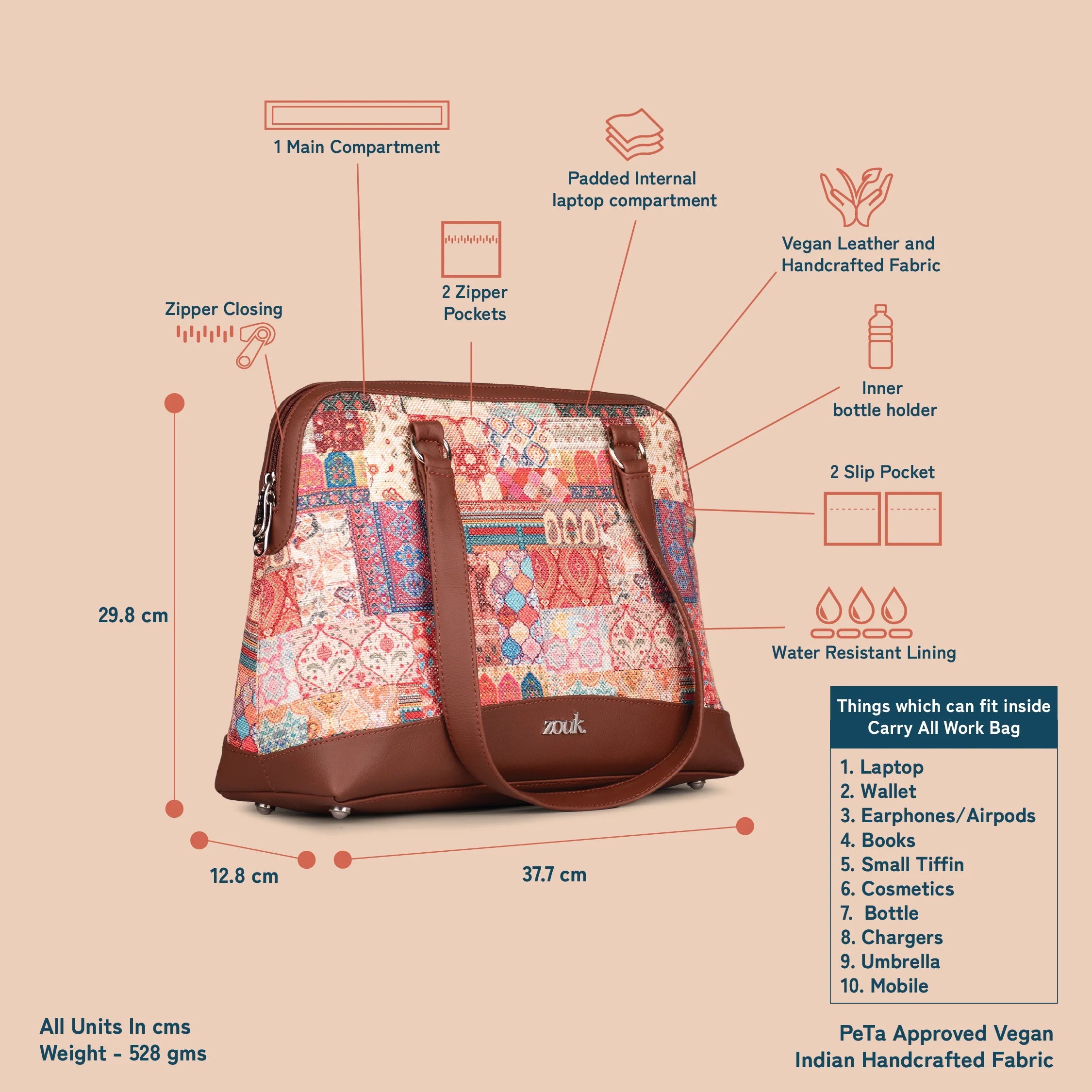 Kutch Gamthi Carry All Work Bag - Image 5