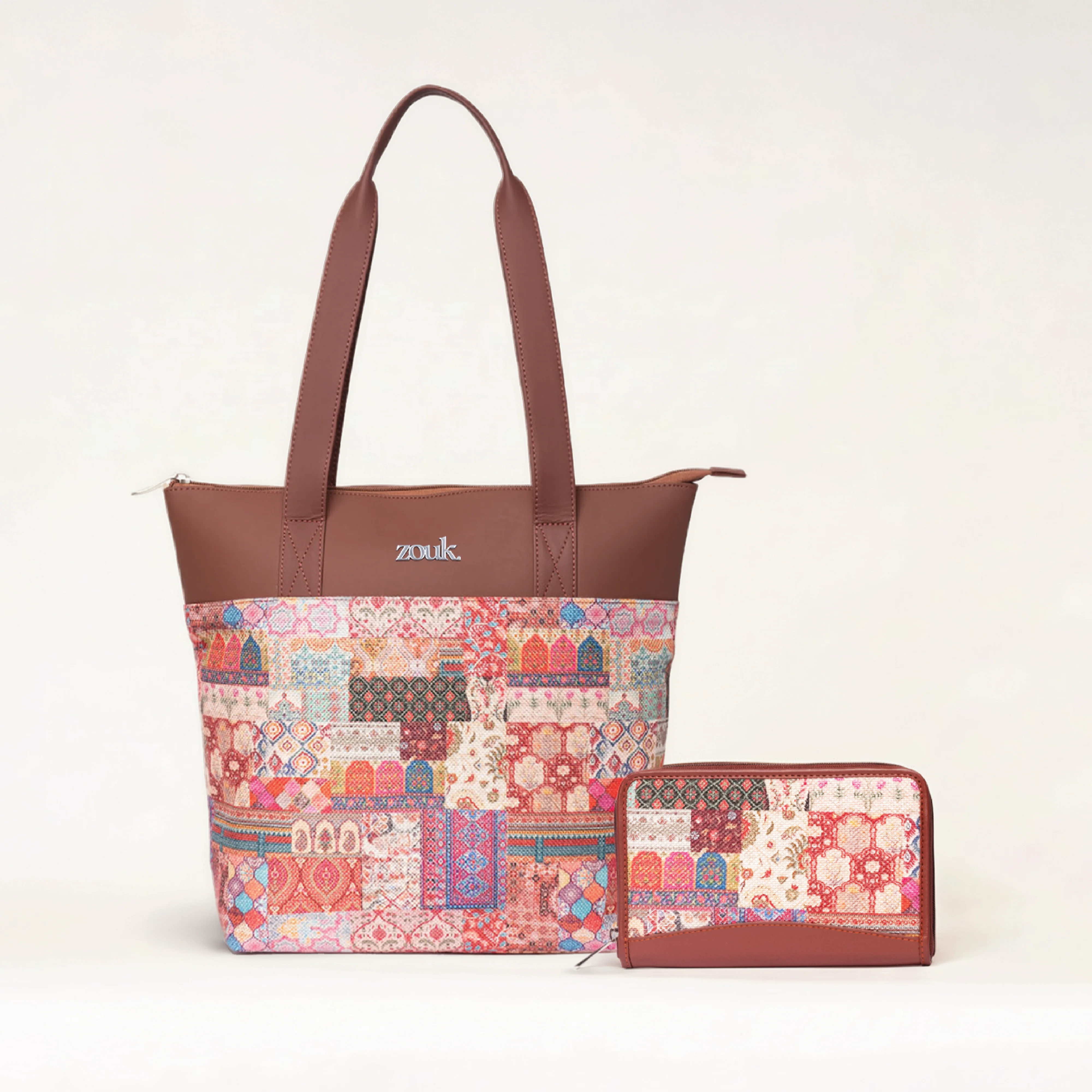 Kutch Gamthi Everyday Tote Bag & Chain Wallet Combo