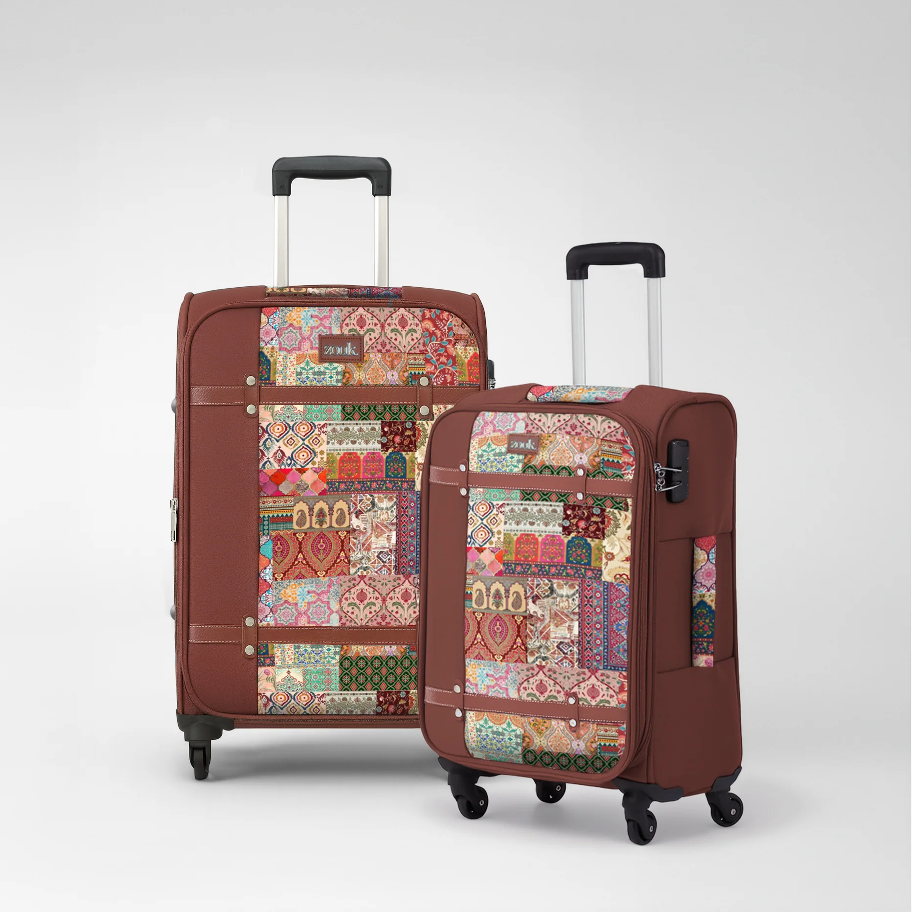 Kutch Gamthi Saira Trolley Bag Combo (Medium & Large)