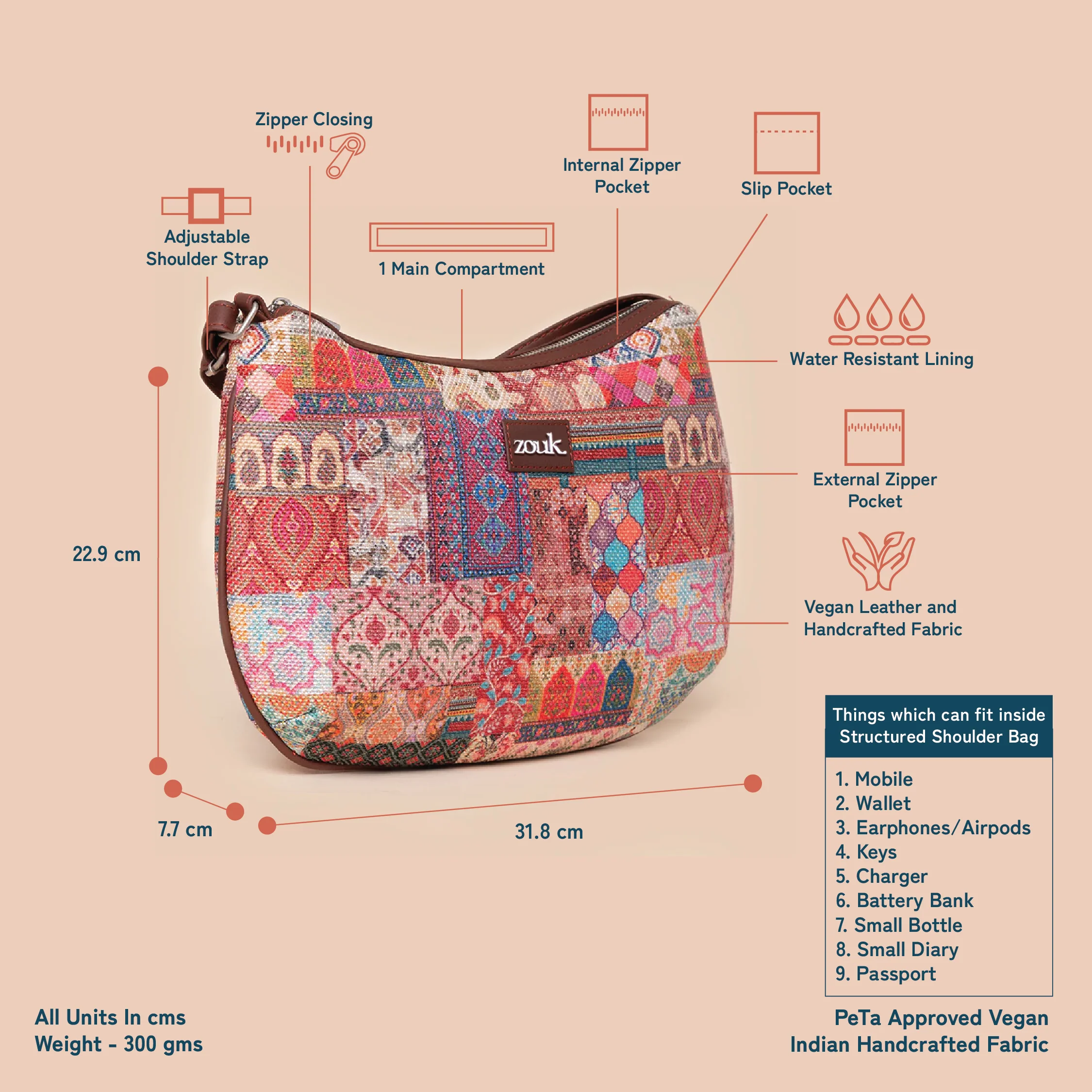 Kutch Gamthi Structured Shoulder Bag - Image 5