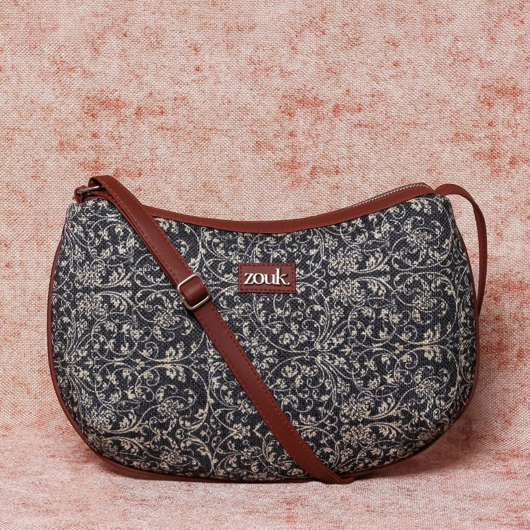 Lattice Lace Structured Shoulder Bag - Image 3