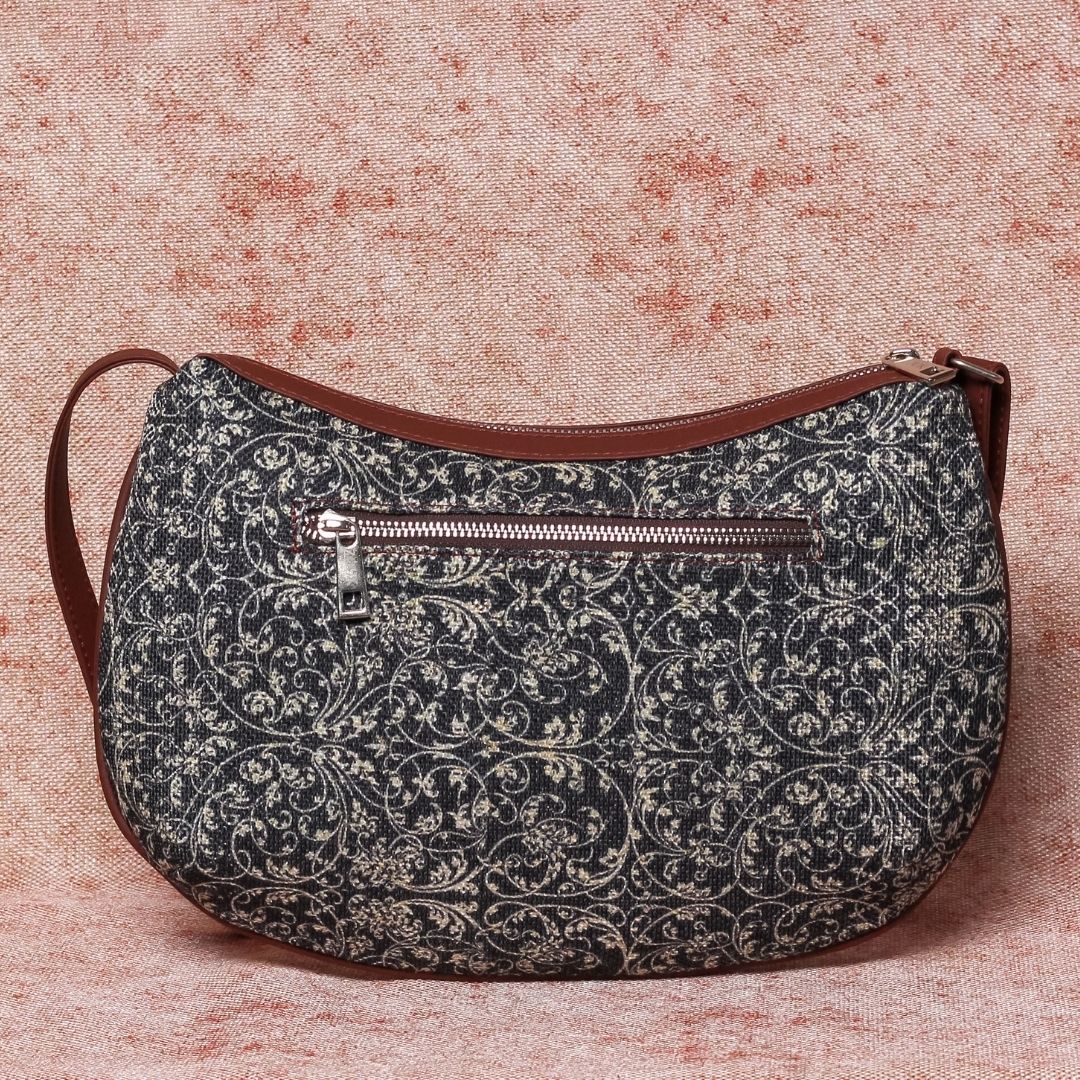 Lattice Lace Structured Shoulder Bag - Image 4