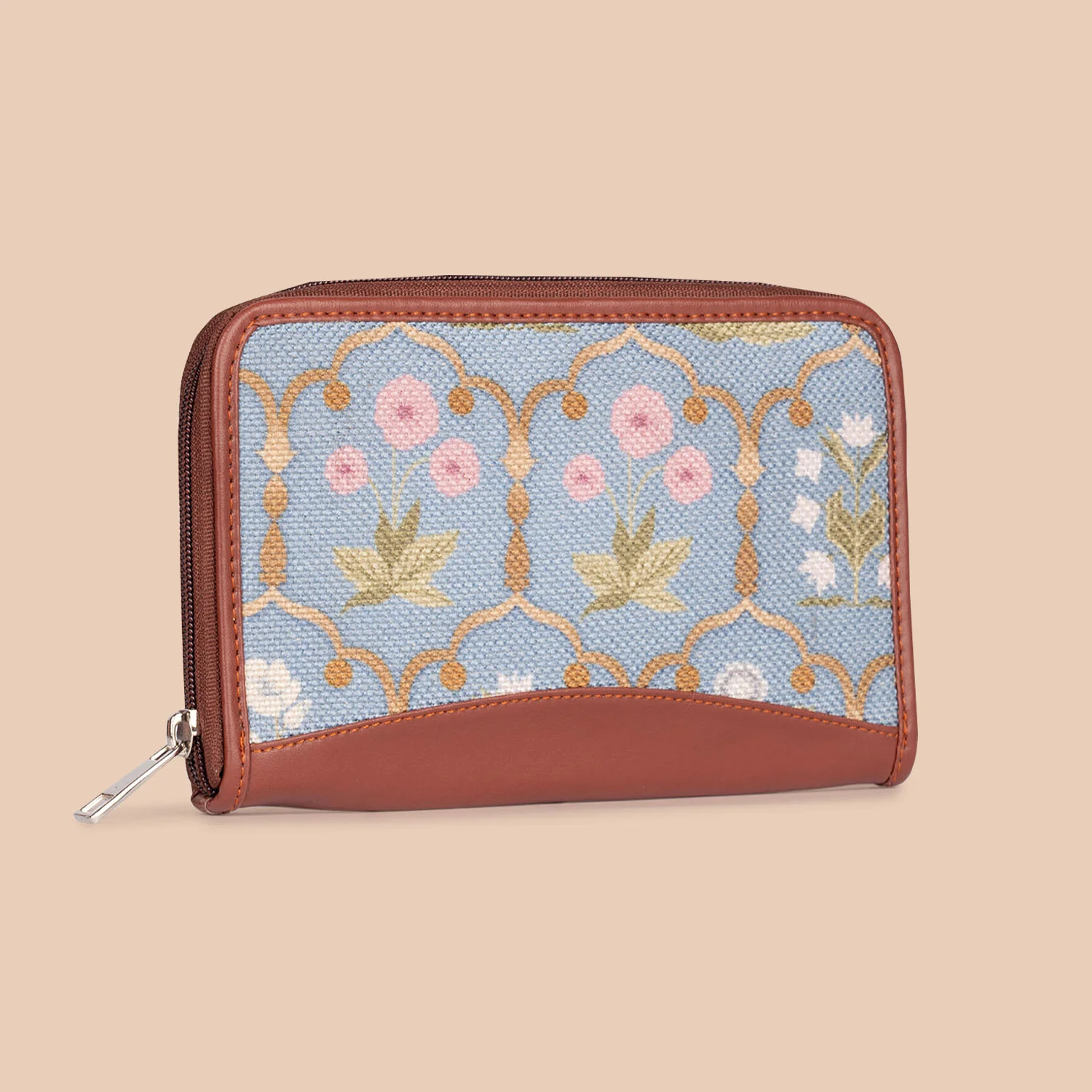 Lattice Lace and Jaipur Fresco - Office Bag & Chain Wallet Combo - Image 4