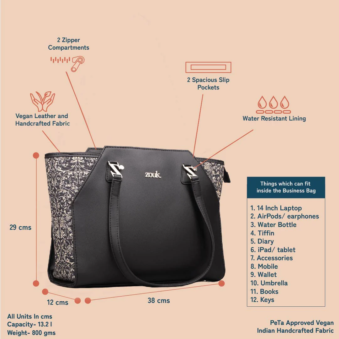 Lattice Lace Classic Business Bag - Image 4