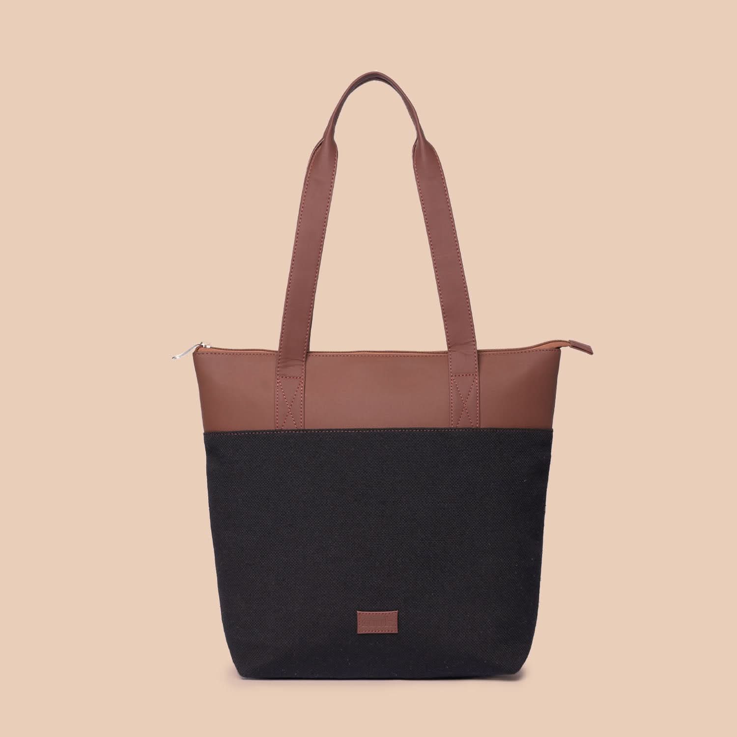 Lattice Lace & Jet Black - Women's Office Bag & Everyday Tote Bag Combo - Image 5