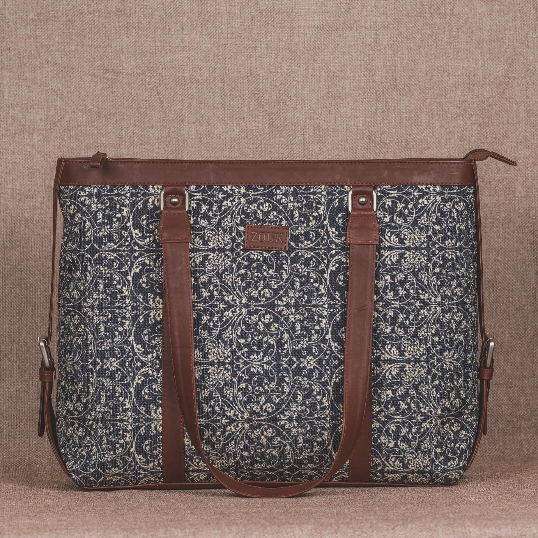Lattice Lace & Kovil Blue - Women's Office Bag & Flap Sling Bag Combo - Image 2