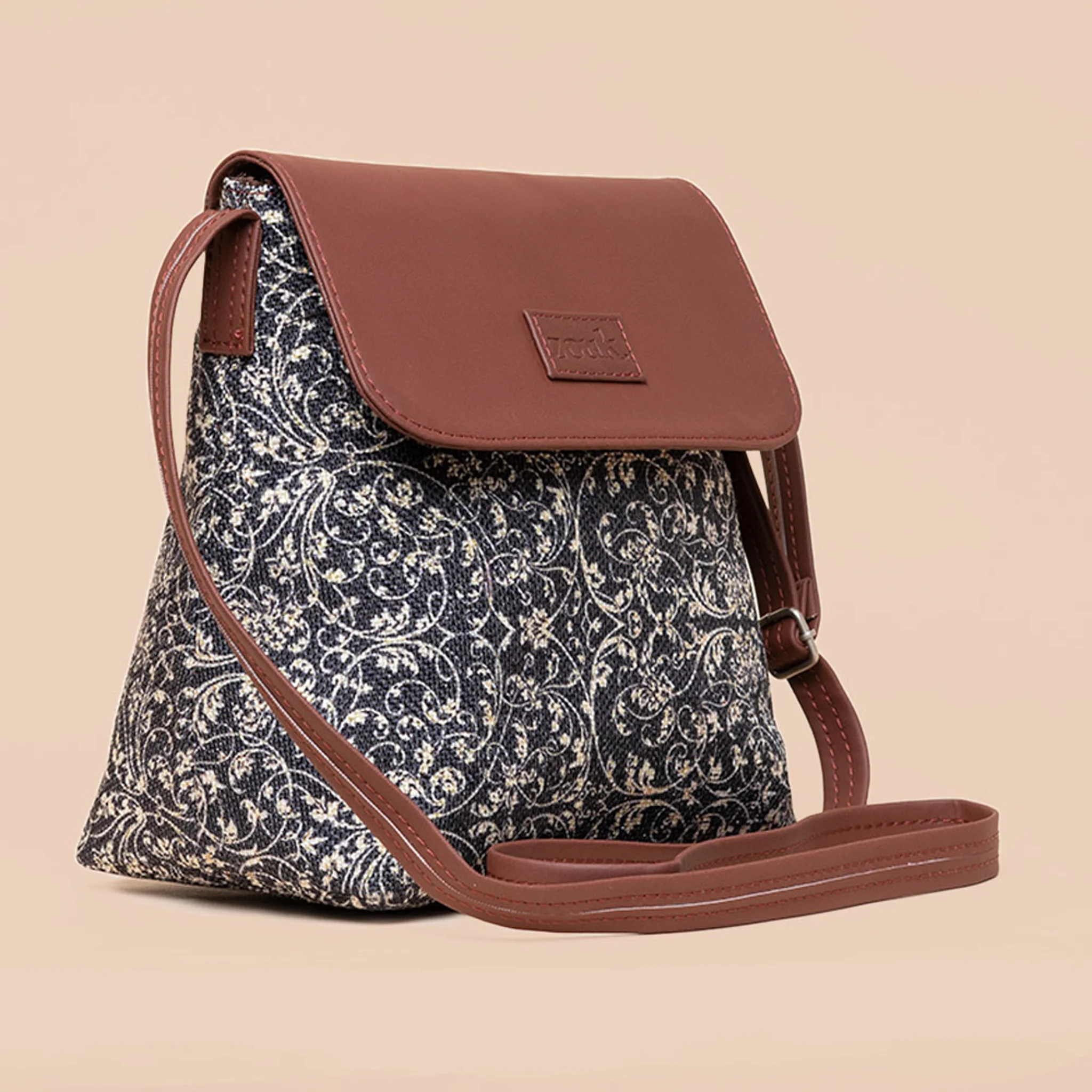 Lattice Lace - Office Tote Bag & Flap Sling Combo - Image 7