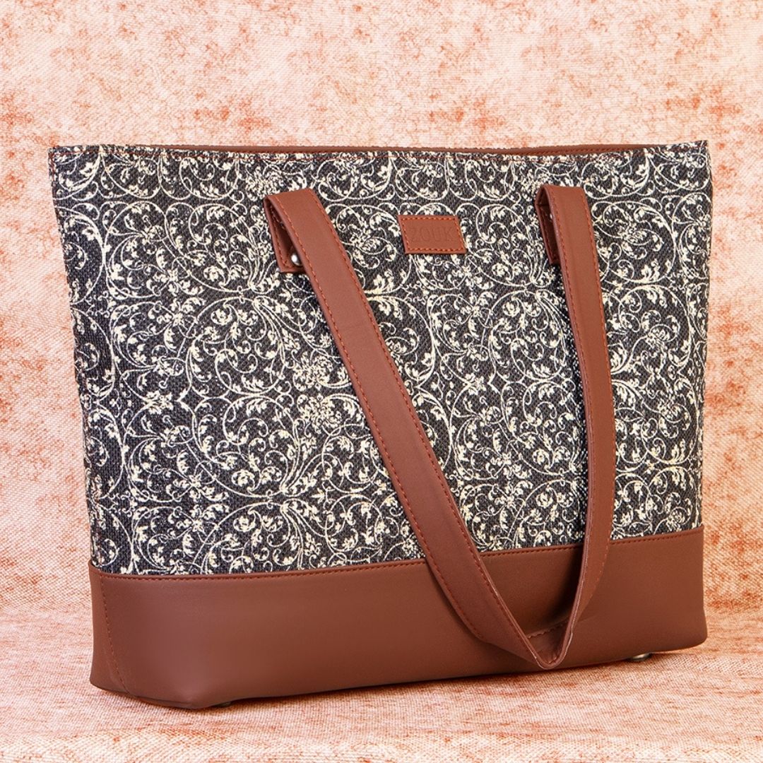 Lattice Lace Shoulder Tote Bag - Image 3