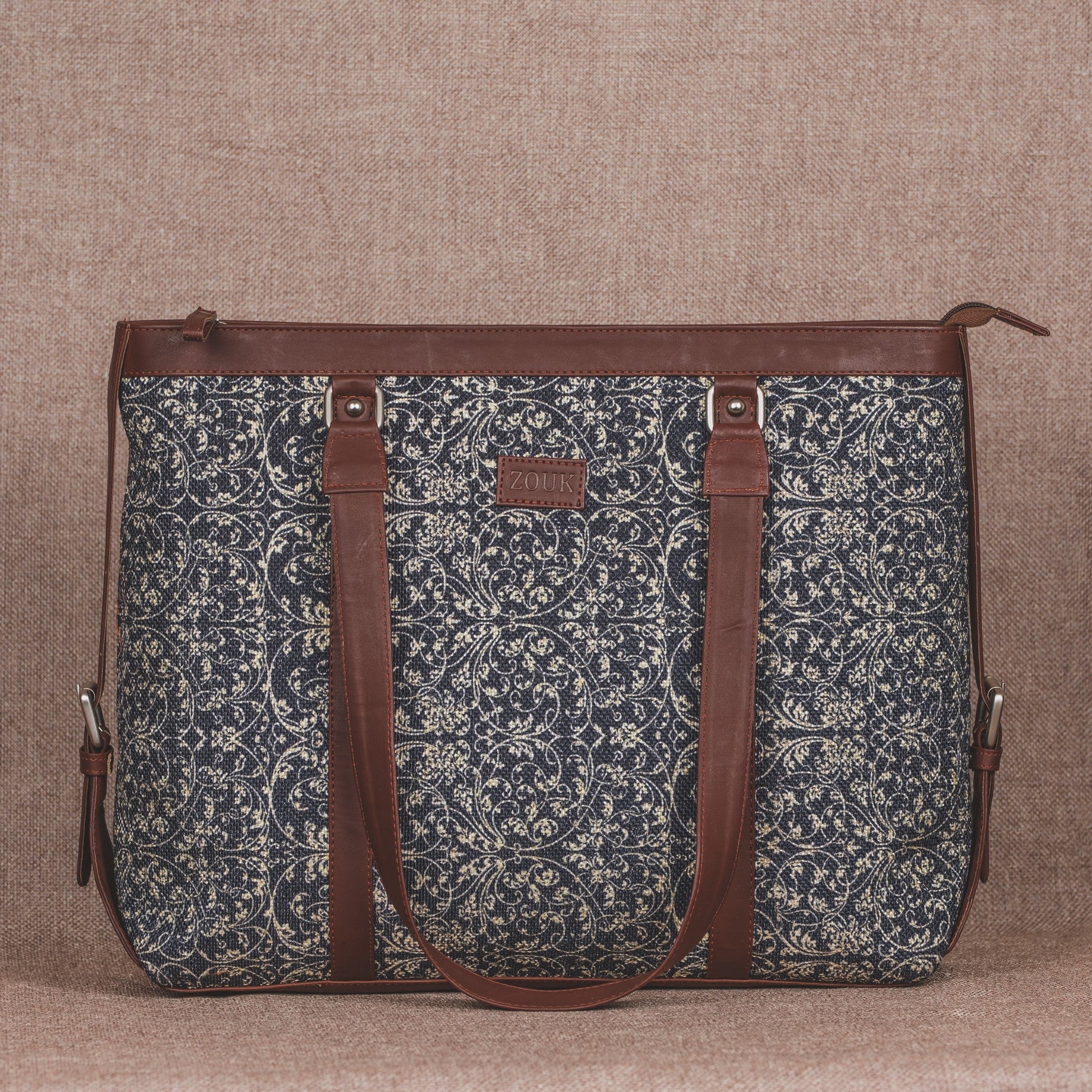 Lattice Lace - Women's Office Bag & Chain Wallet Combo - Image 2