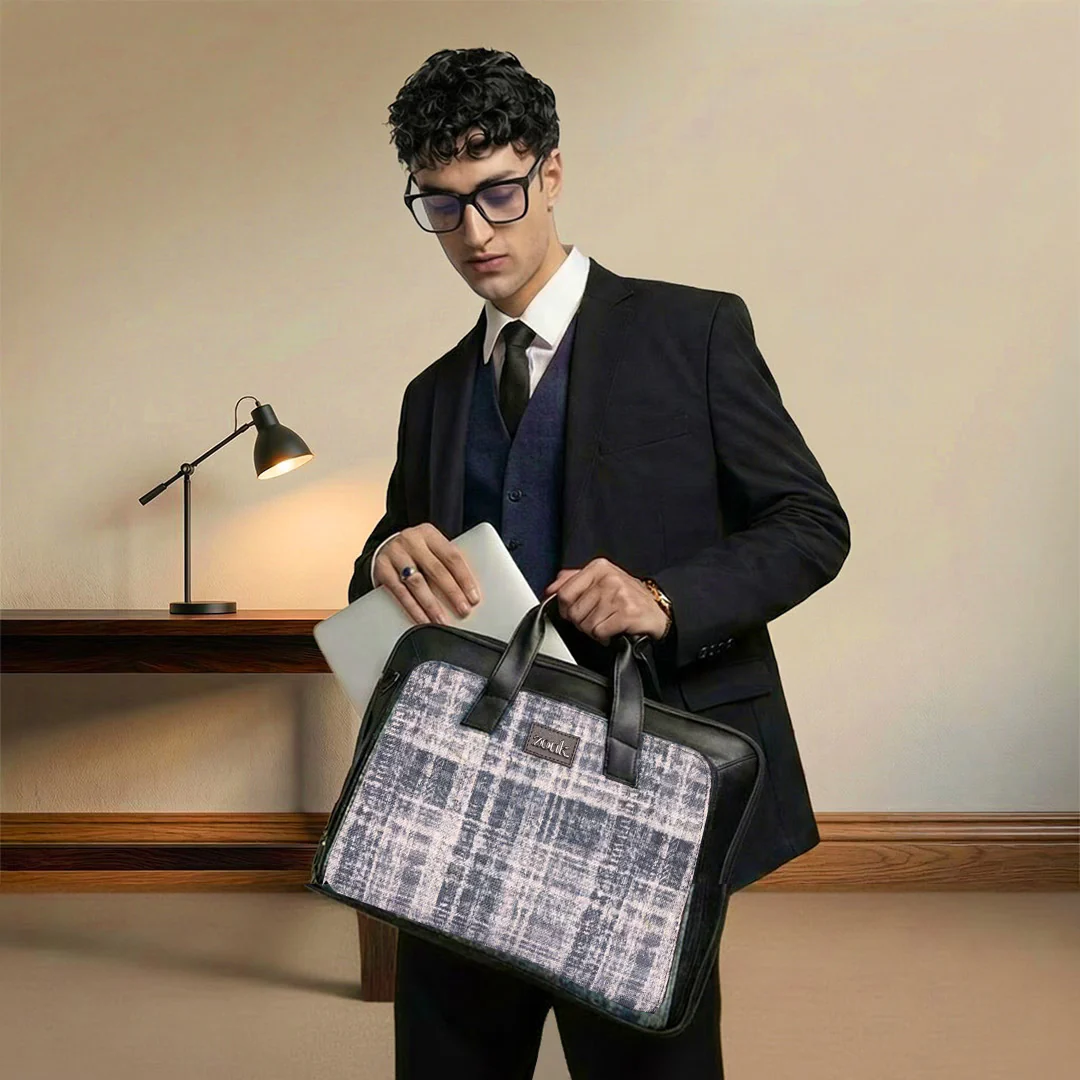 Leh Grit Executive Laptop Bag (Black)