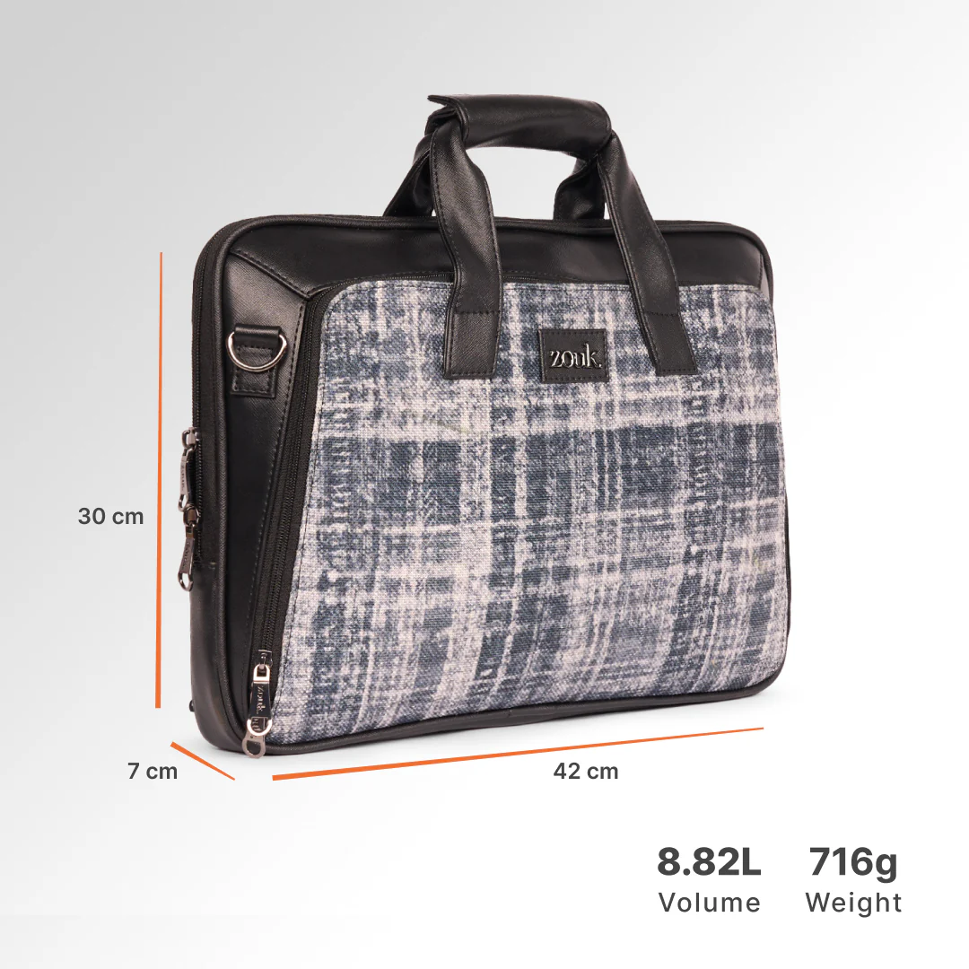 Leh Grit Executive Laptop Bag (Black) - Image 4