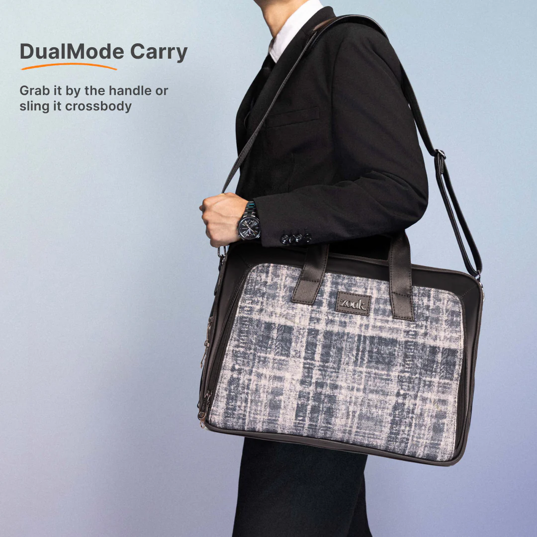 Leh Grit Executive Laptop Bag (Black) - Image 6