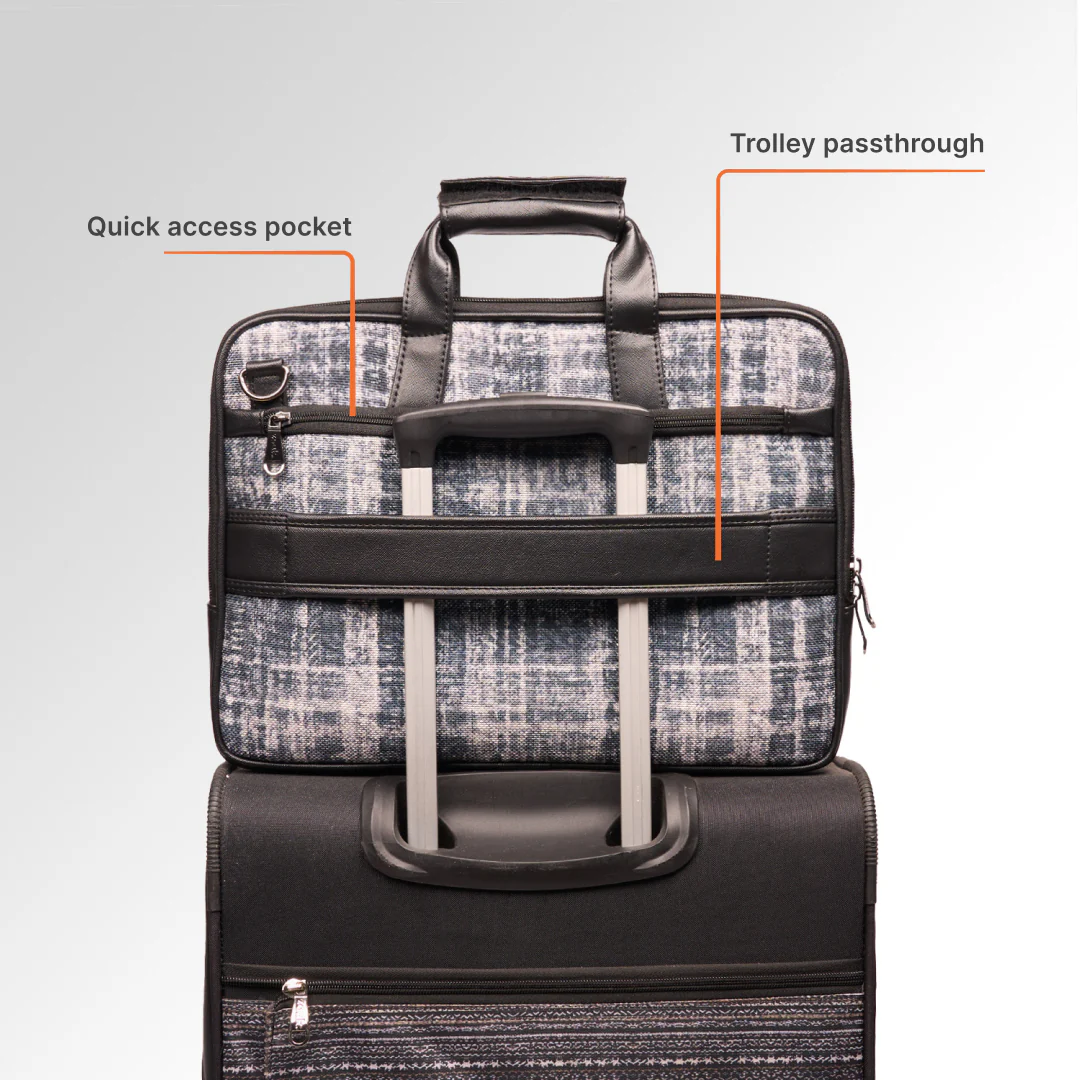 Leh Grit Executive Laptop Bag (Black) - Image 9