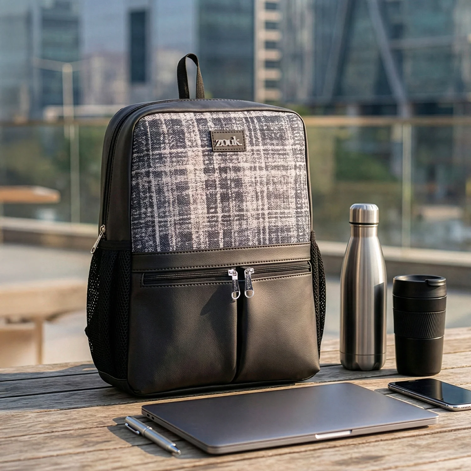 Leh Grit Men's Office Backpack - Image 2