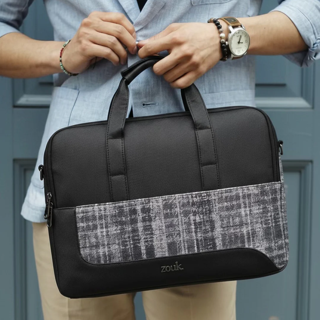Leh Grit Office Laptop Bag (Black)