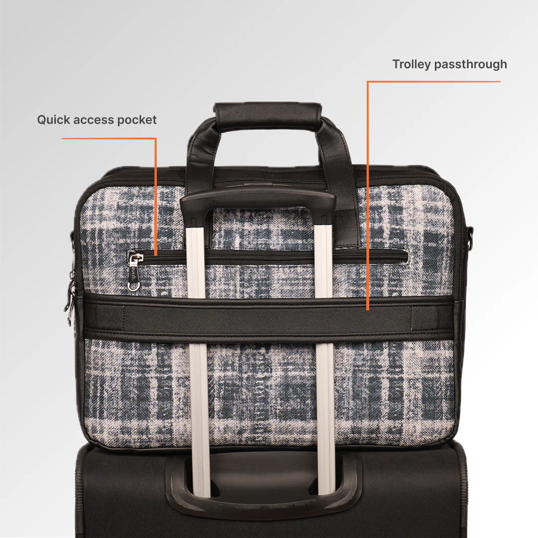 Leh Grit Office Laptop Bag (Black) - Image 9