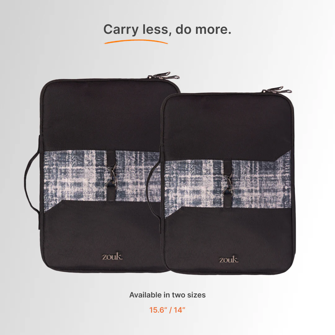 Leh Grit Signature Laptop Sleeve - 14inch (Black) - Image 8