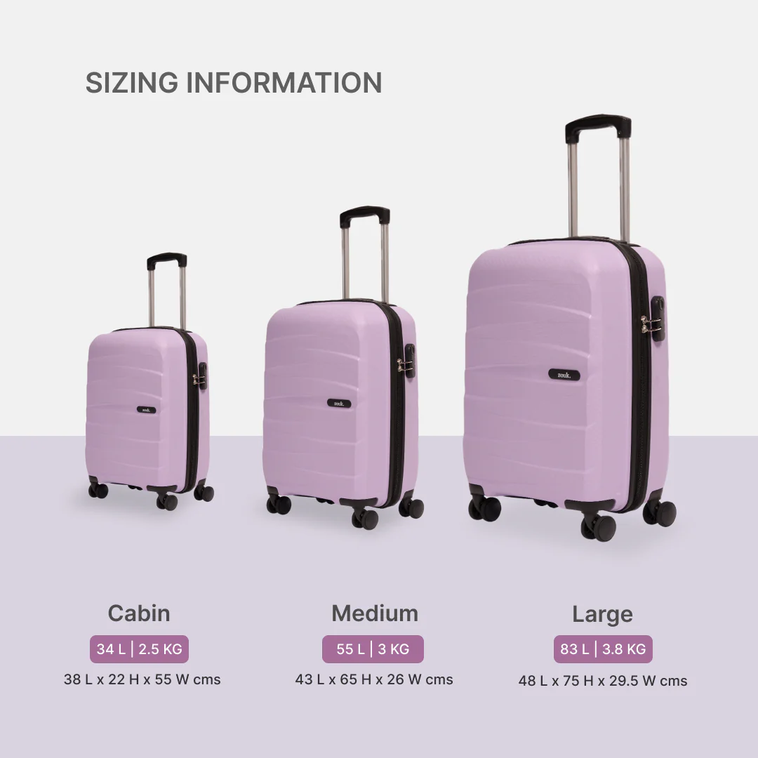 Lilac Aira Trolley Bag (Cabin) - Image 8