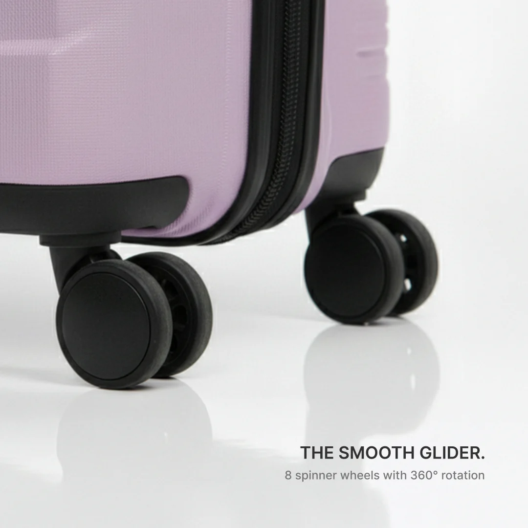 Lilac Aira Trolley Bag Combo (Cabin & Medium) - Image 5