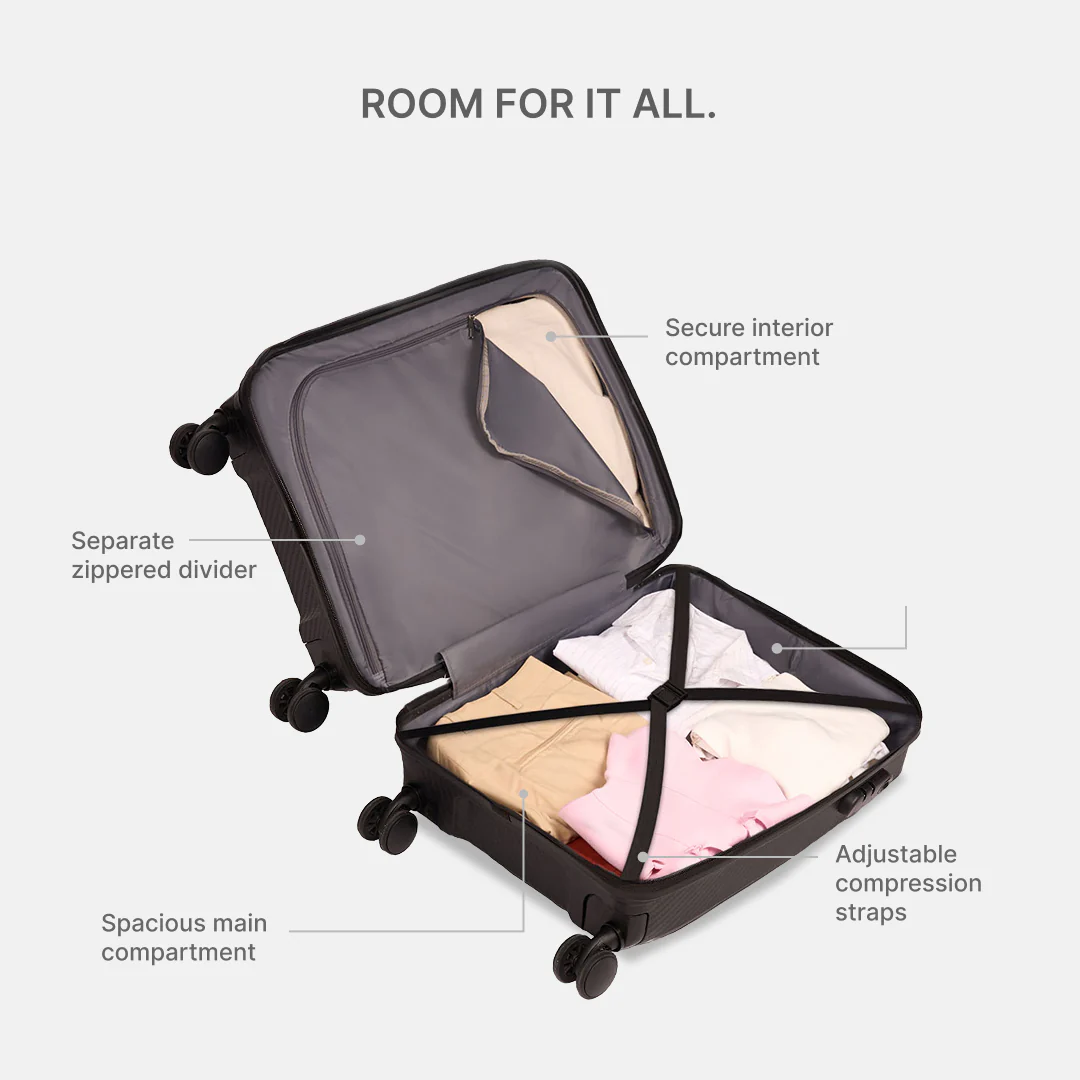Lilac Aira Trolley Bag Combo (Cabin & Medium) - Image 7