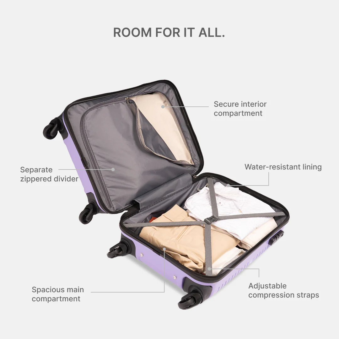 Lilac Zoya Trolley Bag - Image 6