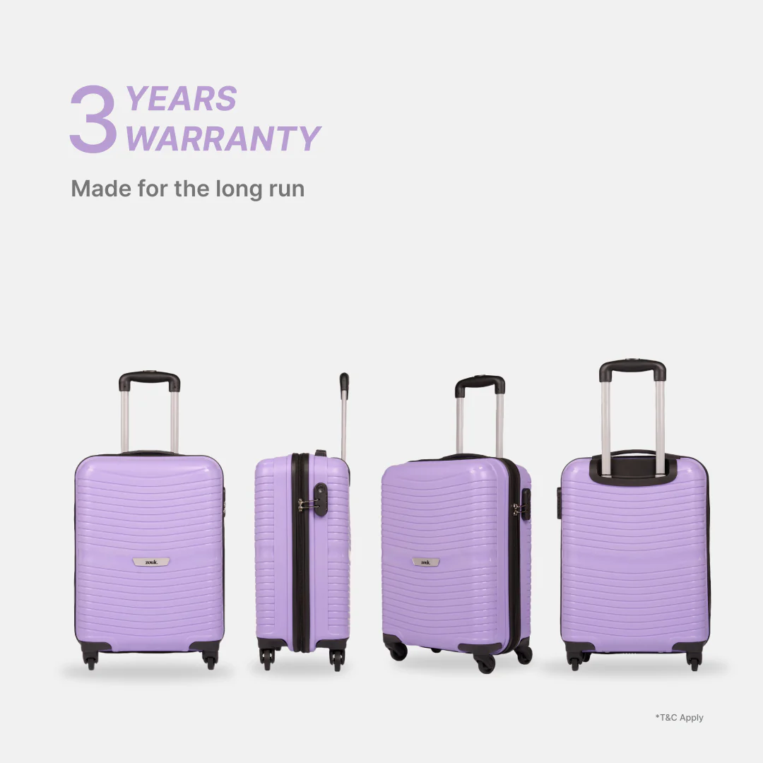 Lilac Zoya Trolley Bag Combo (Cabin & Medium) - Image 2