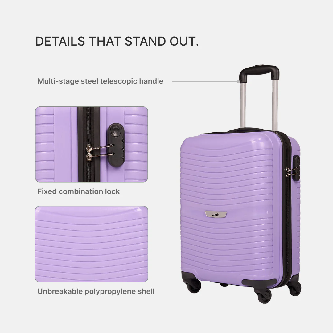 Lilac Zoya Trolley Bag (Medium) - Image 3