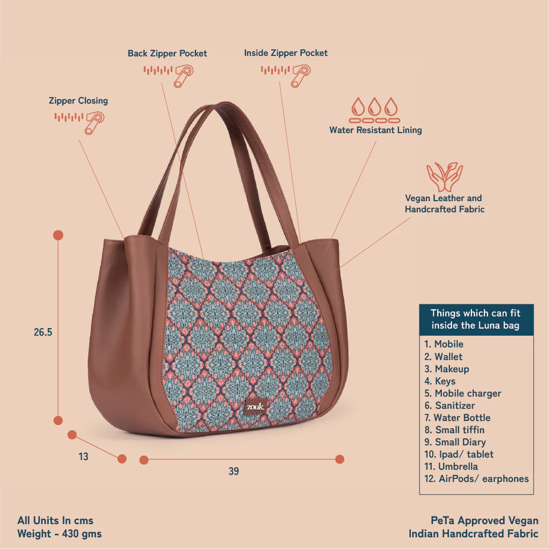 Kolkata Nouveau Luna Handbag - Image 4