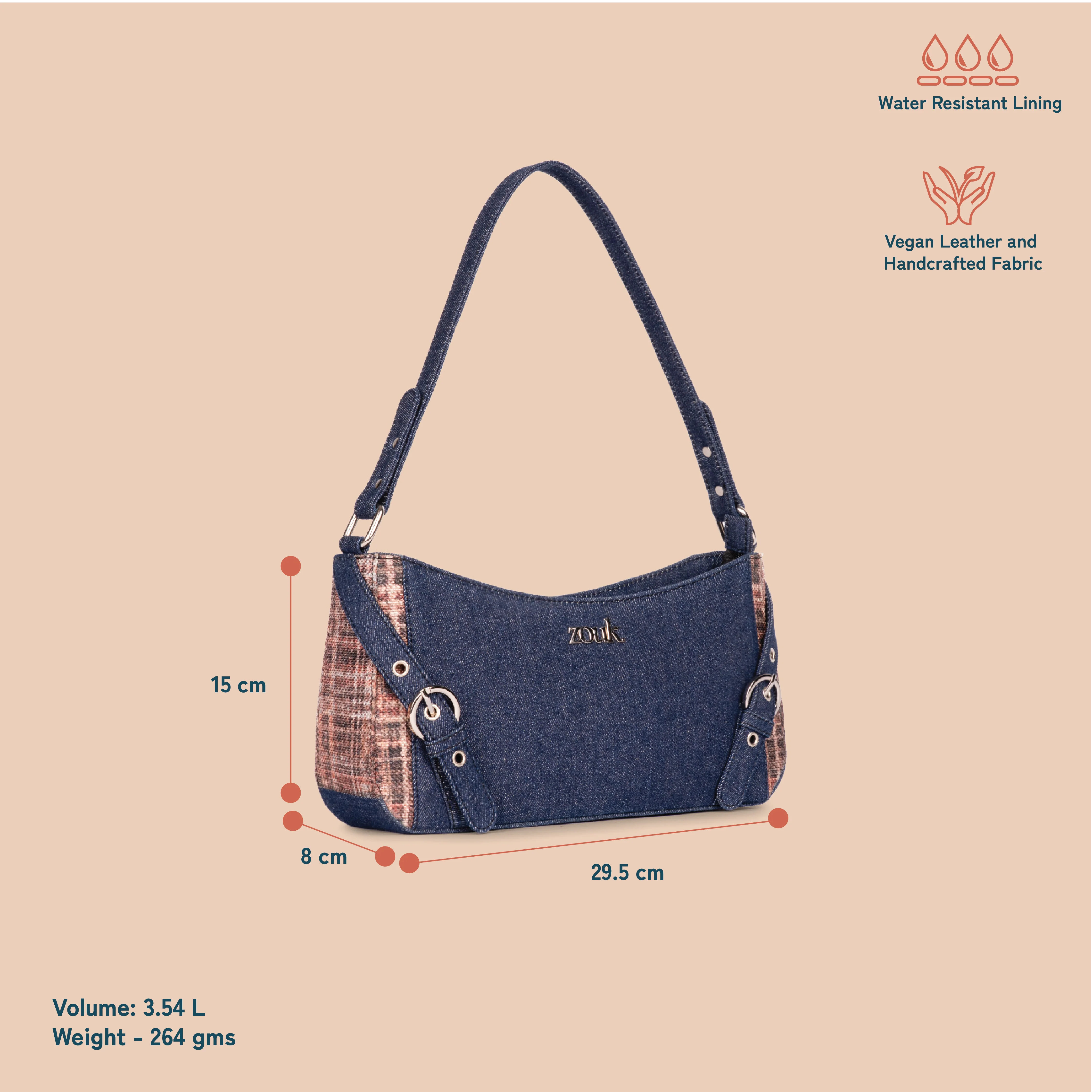 Lyra Baguette - Cashmere Noir (Copper) - Image 5