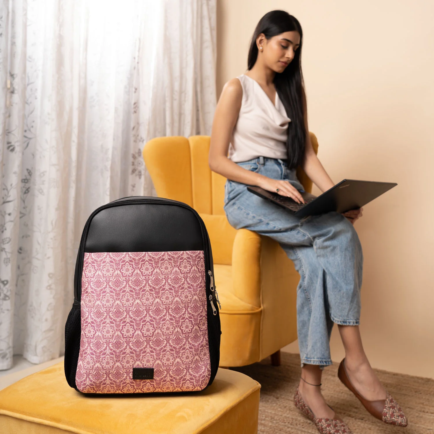 Madurai Blossom Statement Backpack - Image 2