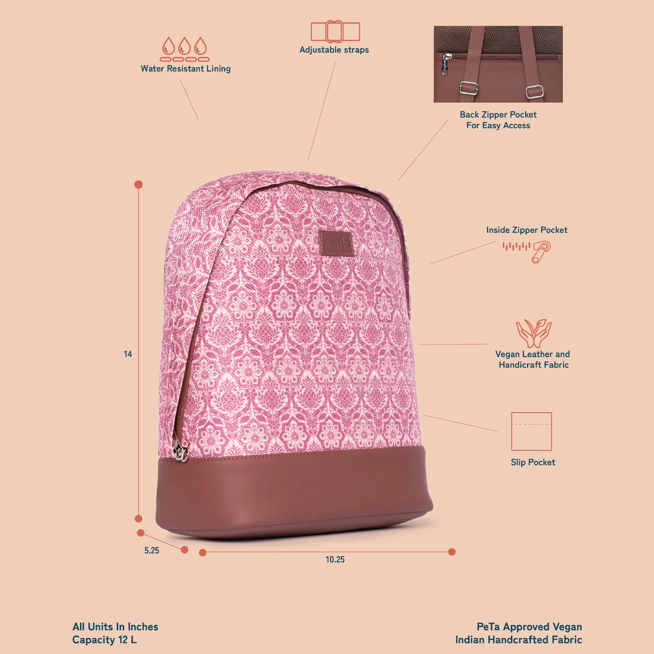 Madurai Blossom Dome Daypack - Image 5