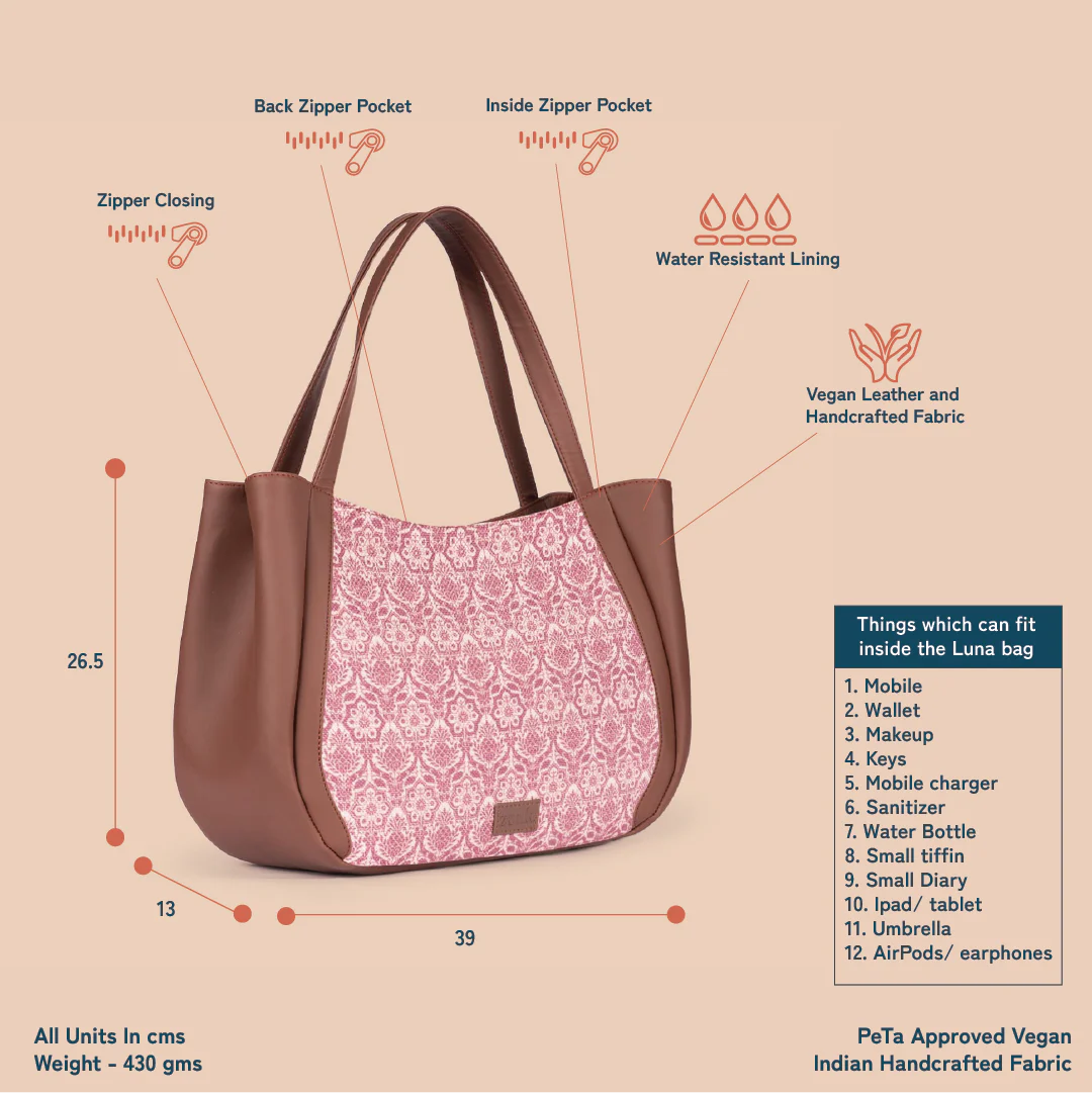 Madurai Blossom Luna Handbag - Image 4