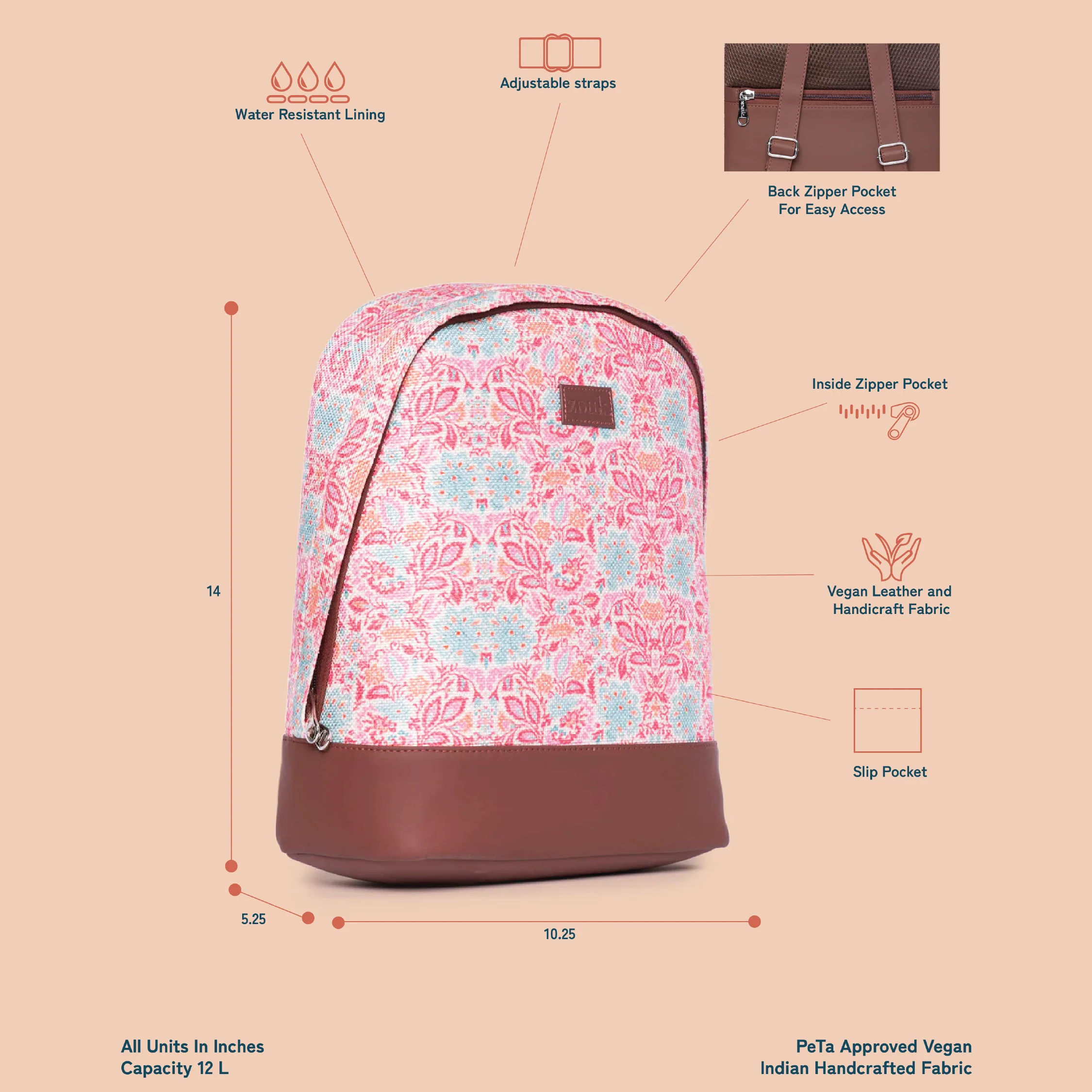 Mangalore Blossoms Dome Daypack - Image 5