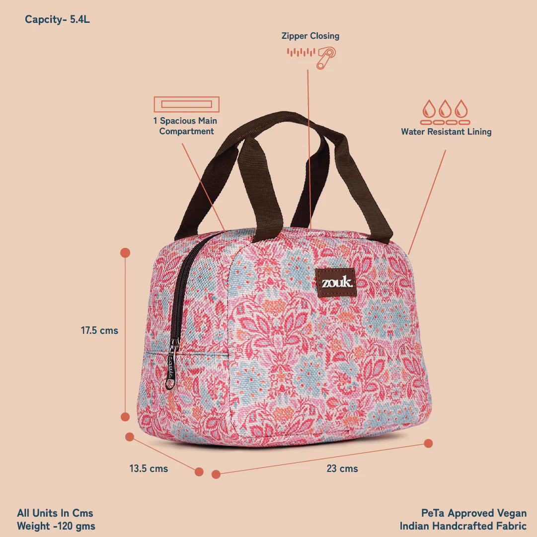Mangalore Blossoms Lunch Bag - Image 4