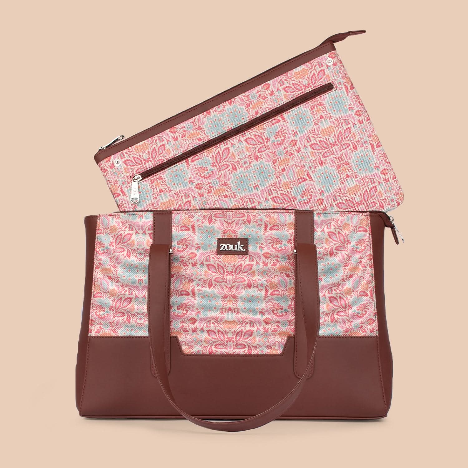 Zouk Mangalore Blossoms Maya Multitasker Tote Bag - Image 3