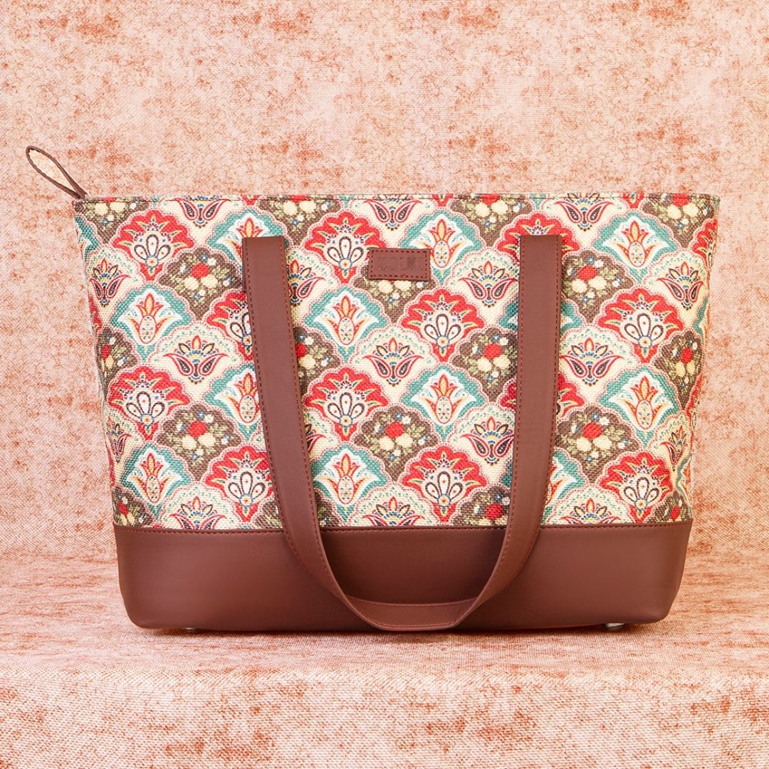 Mughal Art Multicolor & Bidri Kaiser - Shoulder Tote Bag & Sling Bag Combo - Image 2