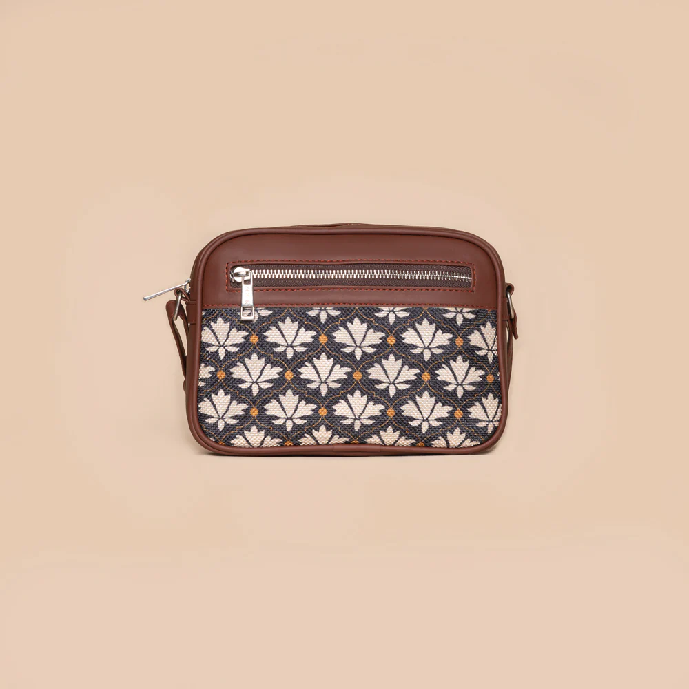 Mughal Art Multicolor & Bidri Kaiser - Shoulder Tote Bag & Sling Bag Combo - Image 7