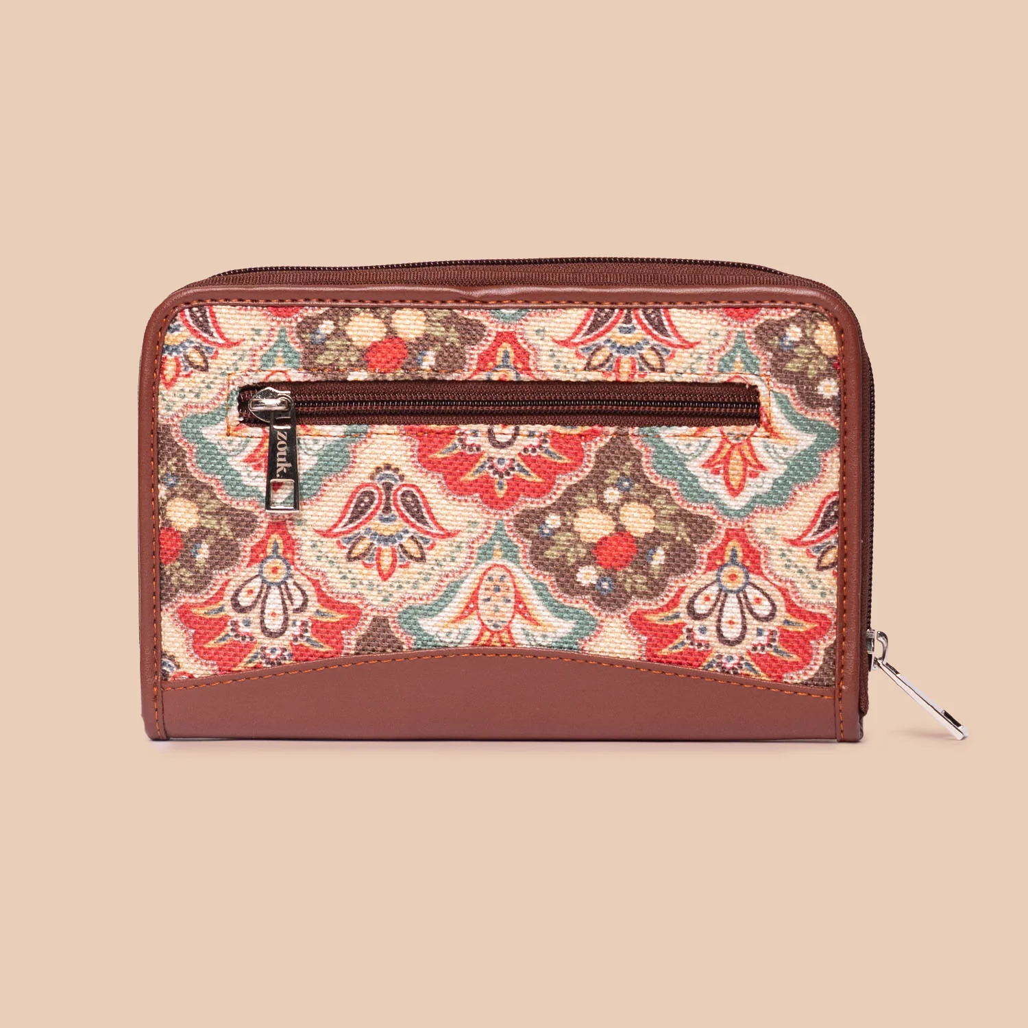 Mughal Art Multicolor Everyday Tote Bag & Chain Wallet Combo - Image 7