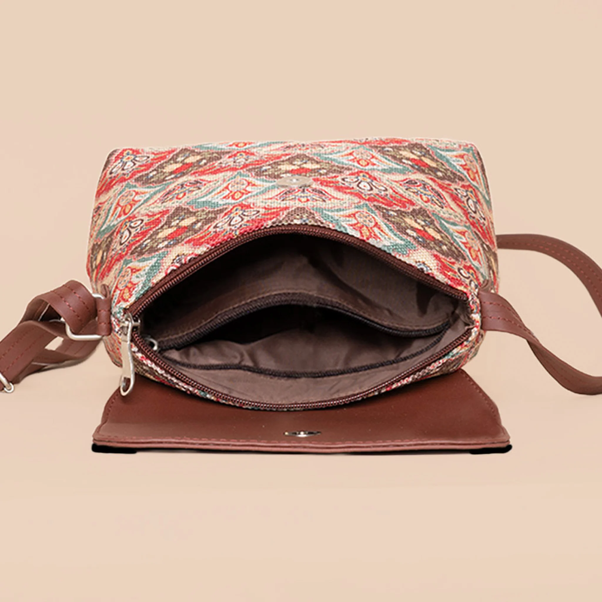 Mughal Art Multicolor Flap Sling Bag - Image 5