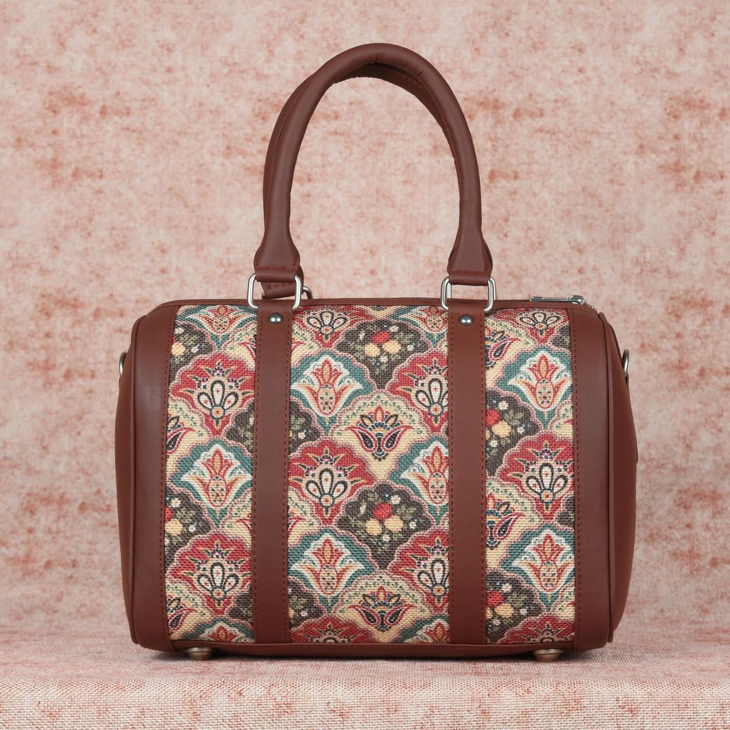 Mughal Art Multicolor - Handbag & Chain Wallet Combo - Image 2